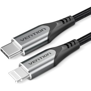 Кабель Vention TACHG USB Type-C - Ligtning (1.5 м, черный)