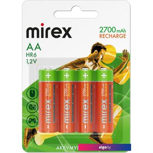 Аккумулятор Mirex AA 2700mAh 1 шт 23702-HR6-27-E4