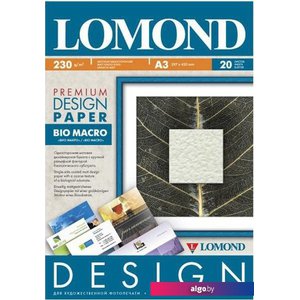 Фотобумага Lomond Design Bio Macro матовая А3 230 г/м2 20 л 0935032