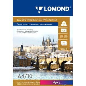 Самоклеящаяся пленка Lomond Белая полипропиленовая А3 140 г/м2 10 л 1708421