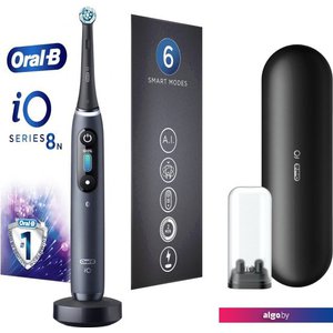 Электрическая зубная щетка Oral-B iO 8n (черный, 1 насадка)