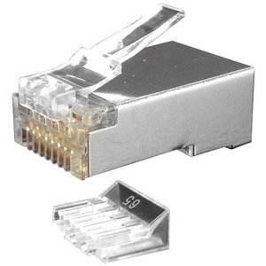 Коннектор-соединитель Hyperline PLUG-8P8C-UV-C6-SH-100 RJ45 (100 шт)