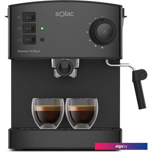 Рожковая помповая кофеварка Solac Espresso 20 Bar (черный)