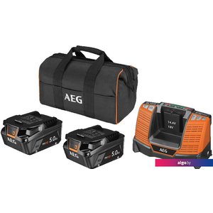 Аккумулятор с зарядным устройством AEG Powertools SETLL1850SHD 4935478945 (2x18В/5 Ah + 18В, сумка)