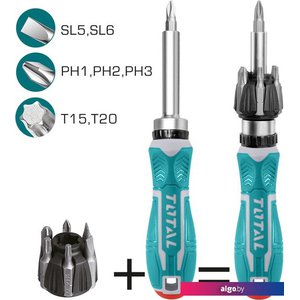 Набор отвертка с битами Total TACSD30086 (8 предметов)