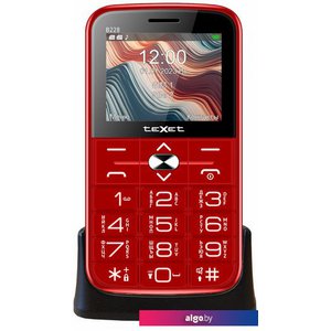 Кнопочный телефон TeXet TM-B228 (красный)