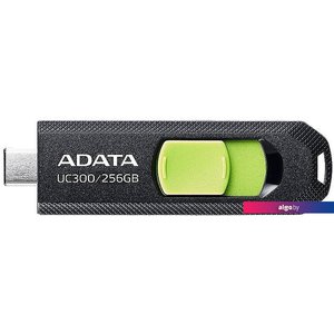 USB Flash ADATA UC300 256GB (черный/зеленый)