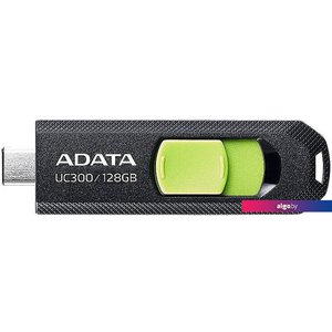 USB Flash ADATA UC300 128GB (черный/зеленый)