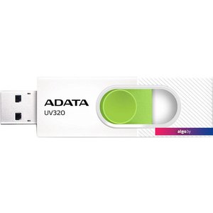 USB Flash ADATA UV320 512GB (белый/зеленый)