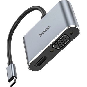 Адаптер Hoco HB30 USB Type-C - HDMI/VGA/USB Type-A/DisplayPort