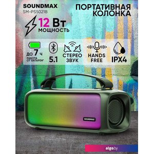 Беспроводная колонка Soundmax SM-PS5021B (темно-зеленый)