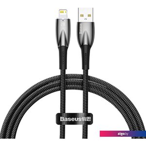 Кабель Baseus Glimmer Series Fast Charging Data Cable USB Type-A - Lightning 2.4A CADH000301 (2 м, черный)