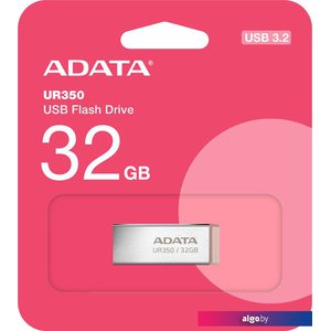 USB Flash ADATA UR350 32GB UR350-32G-RSR/BG (серебристый/коричневый)