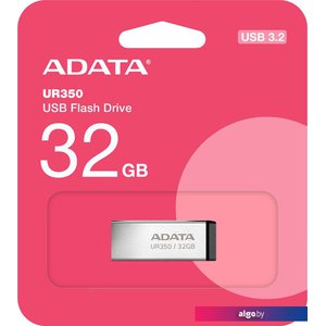 USB Flash ADATA UR350 32GB UR350-32G-RSR/BK (серебристый/черный)