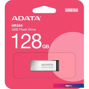 USB Flash ADATA UR350 128GB UR350-128G-RSR/BK (серебристый/черный)