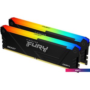 Оперативная память Kingston FURY Beast RGB 2x16ГБ DDR4 3733 МГц KF437C19BB12AK2/32