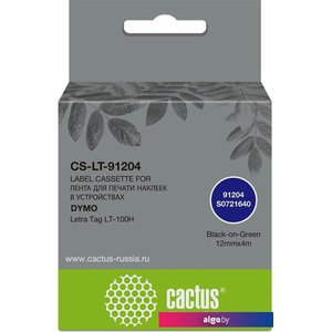 Картридж CACTUS CS-LT-91204 (аналог Dymo LT-91204)