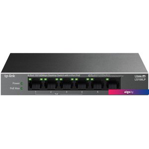 Неуправляемый коммутатор TP-Link LiteWave LS106LP V1