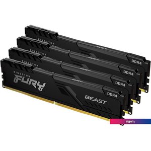 Оперативная память Kingston FURY Beast 4x32GB DDR4 PC4-28800 KF436C18BBK4/128