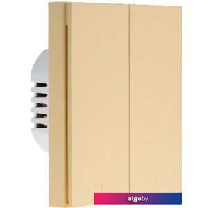 Выключатель Aqara Smart Wall Switch H1 двухклавишный c нейтралью (бежевый)