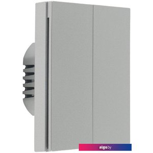 Выключатель Aqara Smart Wall Switch H1 двухклавишный c нейтралью (серый)