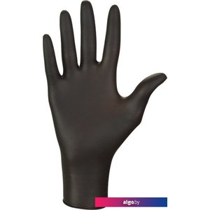 Нитриловые перчатки Mercator Nitrylex PF текстурированные нестерильные неопудренные (L, черный)