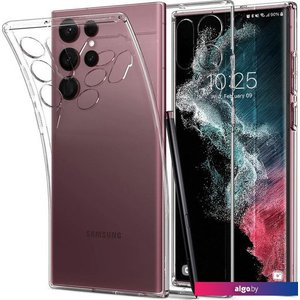 Чехол для телефона Spigen Liquid Crystal для Galaxy S22 Ultra ACS03912 (кристально-прозрачный)