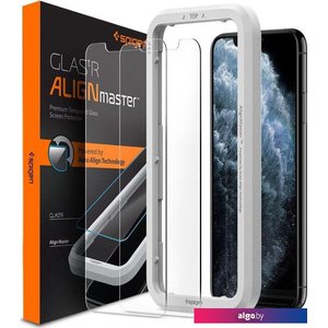 Защитное стекло Spigen ALM Glas.TR Slim для iPhone 11 AGL00101 (2шт)