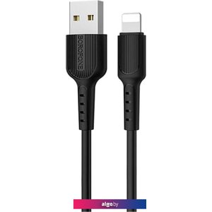 Кабель Hoco BX16 USB Type-A - Lightning (1 м, черный)