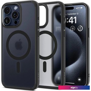 Чехол для телефона Spigen Ultra Hybrid (MagFit) для iPhone 15 Pro Max ACS06581 (черный)