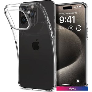 Чехол для телефона Spigen Liquid Crystal для iPhone 15 Pro Max ACS06557 (прозрачный)