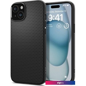 Чехол для телефона Spigen Liquid Air для iPhone 15 ACS06790 (черный)