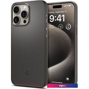 Чехол для телефона Spigen Thin Fit для iPhone 15 Pro Max ACS06545 (серый)