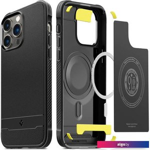 Чехол для телефона Spigen Rugged Armor (MagFit) для iPhone 14 Pro ACS04956 (черный)