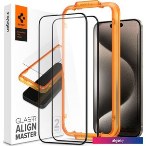 Spigen ALM Glas FC для iPhone 15 Pro Max AGL06875 (2шт)