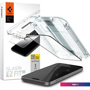 Защитное стекло Spigen Glass TR EZ Fit FC для iPhone 15 AGL06908