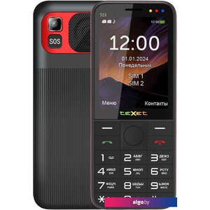 Кнопочный телефон TeXet TM-315 (черный)