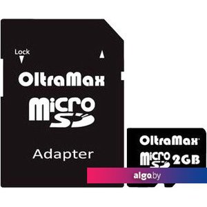 Карта памяти Oltramax microSD 2GB + адаптер [OM002GCSD]