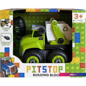 Конструктор Pit Stop Building Blocks Мусоровоз