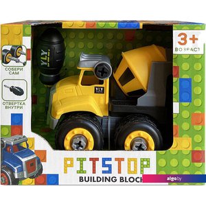 Конструктор Pit Stop Building Blocks Бетономешалка