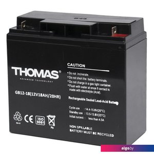 Аккумулятор для ИБП Thomas GB 12-18 Ah
