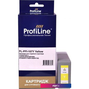 Картридж ProfiLine PL-PFI-107Y (аналог Canon PFI-107Y_Y)