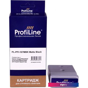 Картридж ProfiLine PL-PFI-107MBK (аналог Canon PFI-107MBK_MBK)