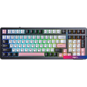 Клавиатура AULA F99 (белый/розовый/черный)