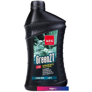 Моторное масло AEG Lubricants Green HP 2T API TC (зеленый) 1л