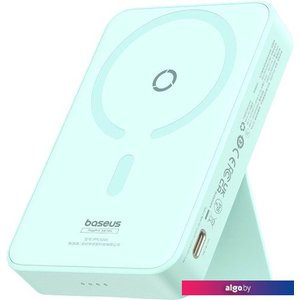 Внешний аккумулятор Baseus MagPro Magnetic Bracket Wireless Fast-Charging Power Bank 20W 5000mAh (мятный)