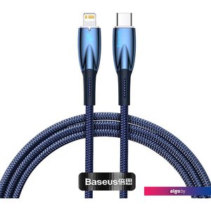 Кабель Baseus Glimmer Series Fast Charging Data Cable Type-C - Lightning 20W CADH000003 (1 м, синий)