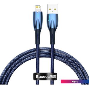 Кабель Baseus Glimmer Series Fast Charging Data Cable USB Type-A - Lightning 2.4A CADH000303 (2 м, синий)