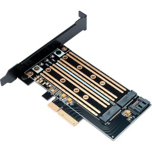 Адаптер для подключения M.2 накопителей Gembird MF-PCIE-NVME-SATA