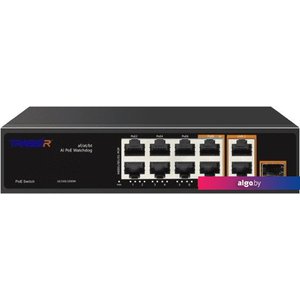 Неуправляемый коммутатор TRASSIR TR-NS13111S-120-8PoE